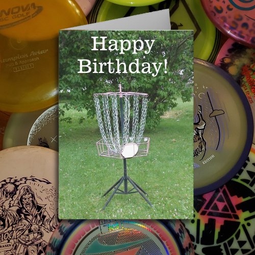 Happy Birthday Card for a Disc Golfer
