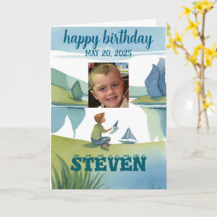 HAPPY BIRTHDAY card for a young boy color me