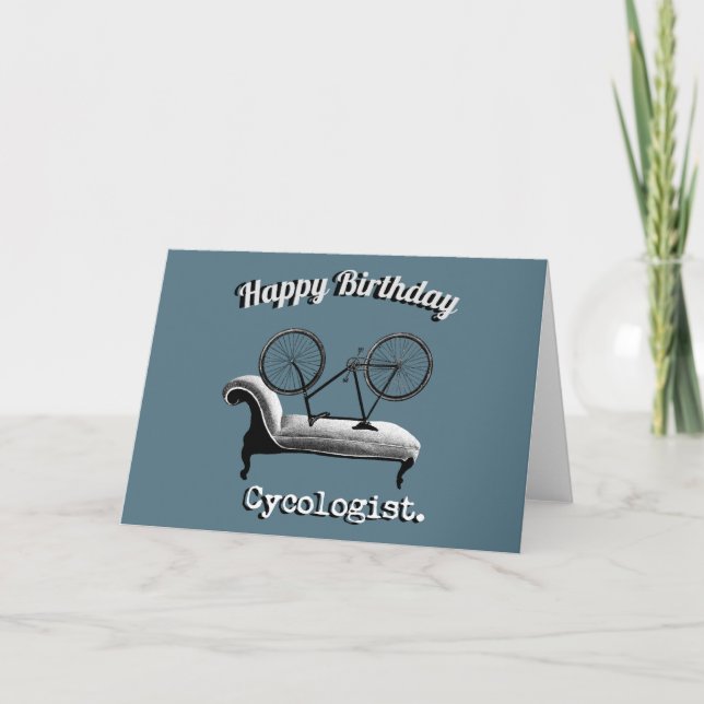 Happy Birthday Card for Cyclists (Front)