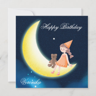 Happy Birthday Card for girls