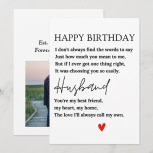 Happy Birthday Card for My Husband