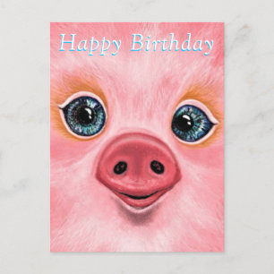 Happy Birthday Card - Happy Piglet