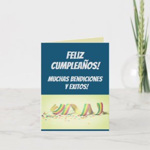 Happy Birthday Card in Spanish: Feliz cumpleaños!