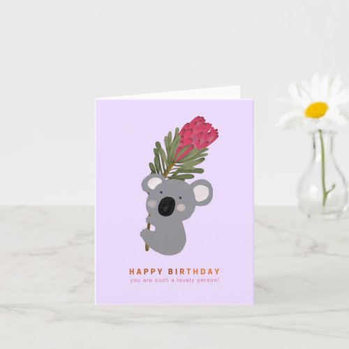 Happy birthday card _ Koala