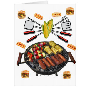 Happy Birthday Card, Large Birthday Card Barbecue