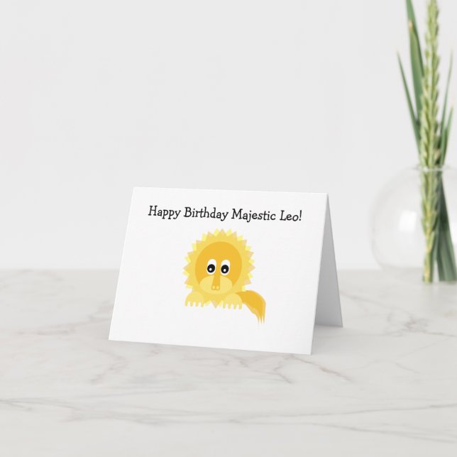 Happy Birthday Card Leo (Front)