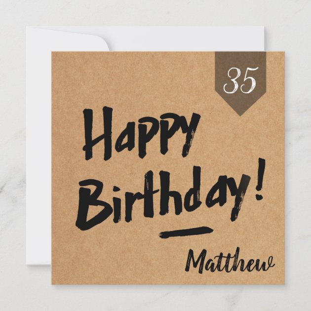 rustic birthday cards