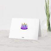 Happy Birthday Card Purple Graffiti Text | Zazzle