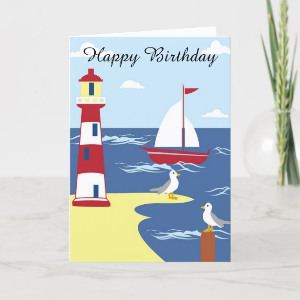 Lighthouse Birthday Cards | Zazzle