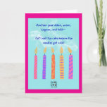 Happy Birthday Card with Candles