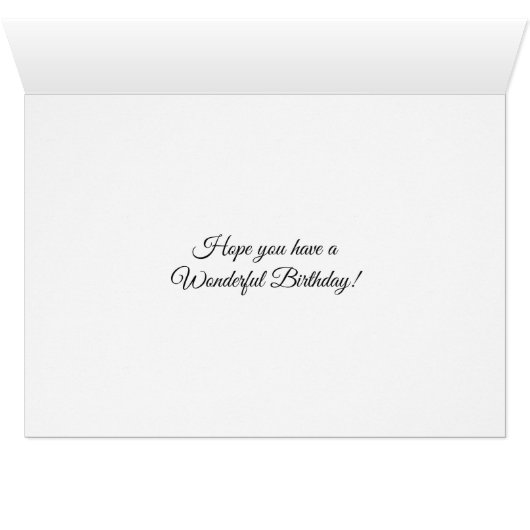 Happy Birthday Card with Cardinals and Squirrel (Inside Horizontal (Bottom))
