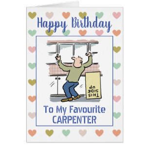 Happy Birthday Carpenter Cards