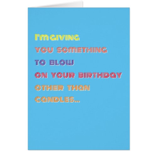 Happy Birthday Cash Money Funny Adult Humor Card