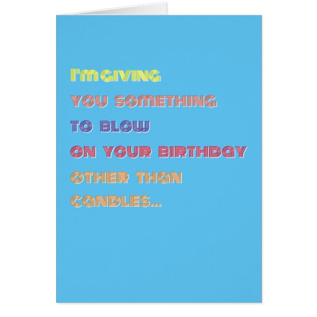 Happy Birthday Cash Money Funny Adult Humor Card (Front)