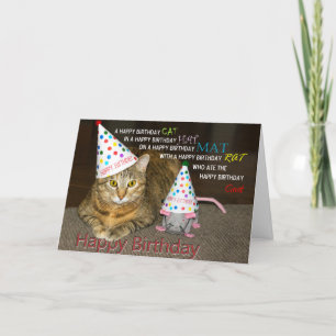 Happy Birthday Cat Card