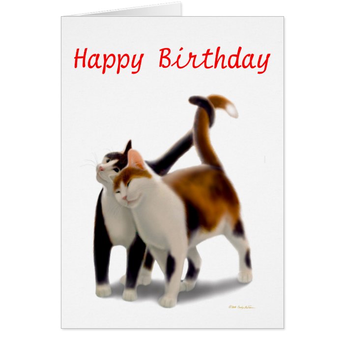 Happy Birthday Cat Friends Card