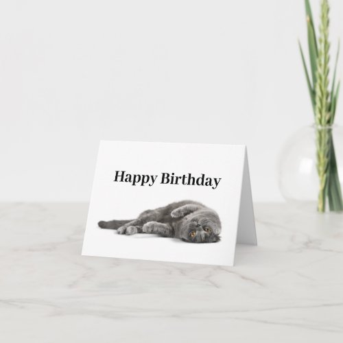 Happy Birthday Cat Lover Card