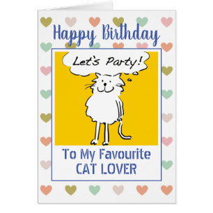 Happy Birthday Cat Lover Cards