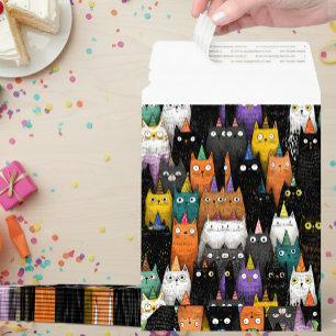 Happy Birthday Cats Envelope Mailers
