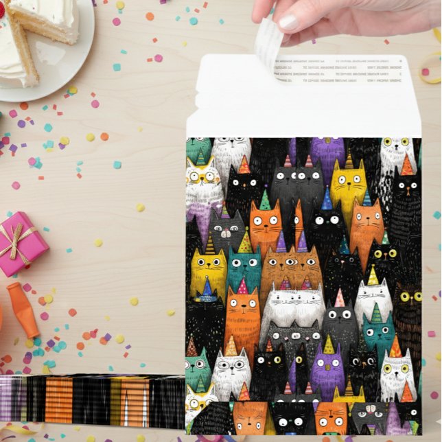 Happy Birthday Cats Envelope Mailers (Creator Uploaded)