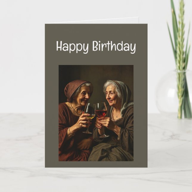 Happy Birthday Celebrate Old Age Card (Front)