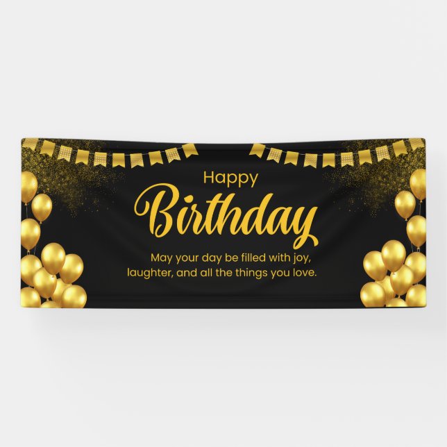Happy birthday celebration Banner (Horizontal)