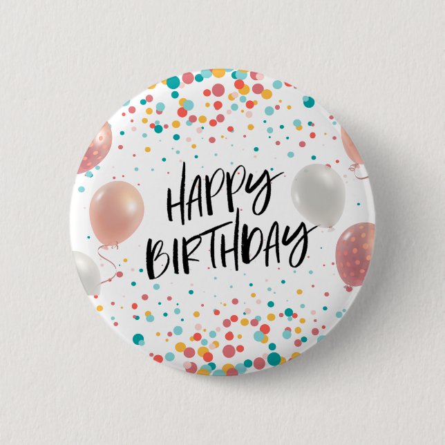 Happy Birthday celebration  Button (Front)
