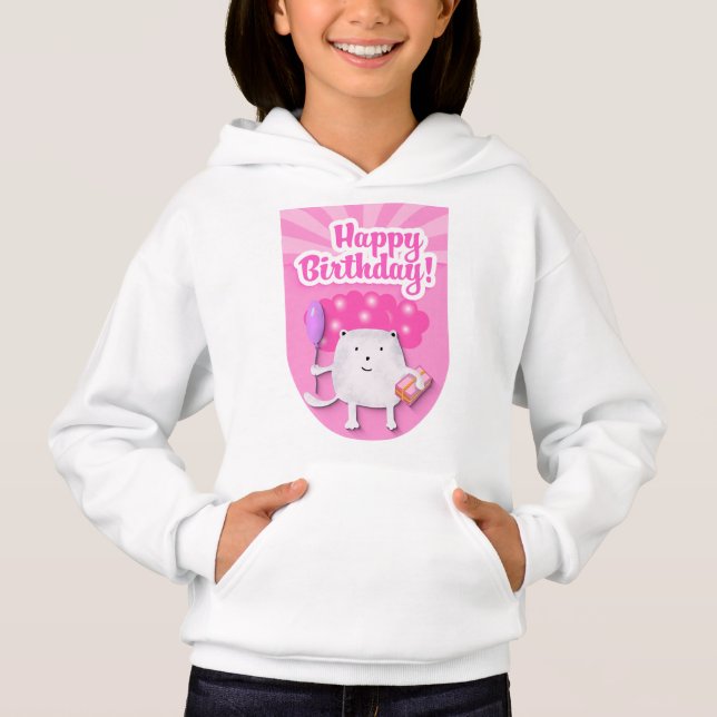 Happy Birthday Celebration Design Hoodie (Front)