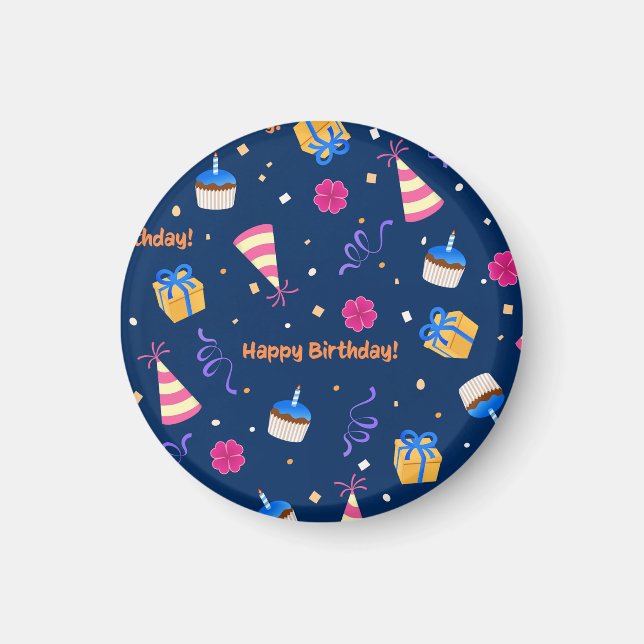 Happy Birthday celebration design Magnet (Front)