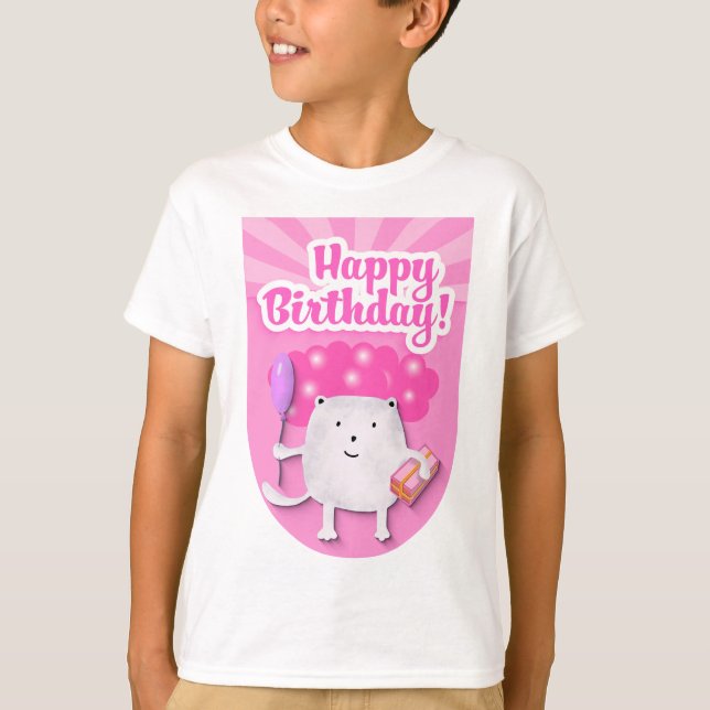 Happy Birthday Celebration Design T-Shirt (Front)