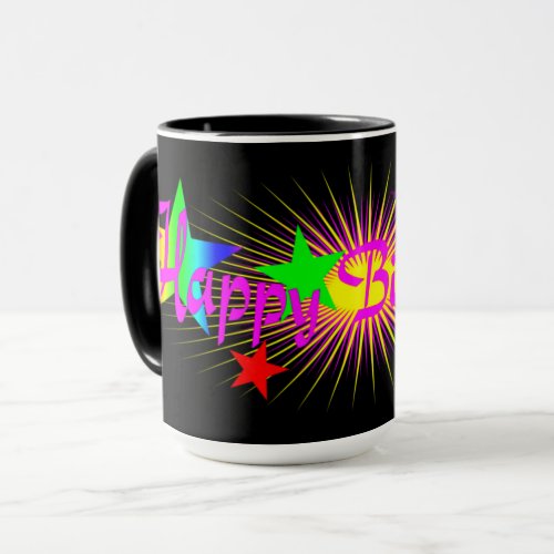 Happy Birthday celebration fun and colorful Mug