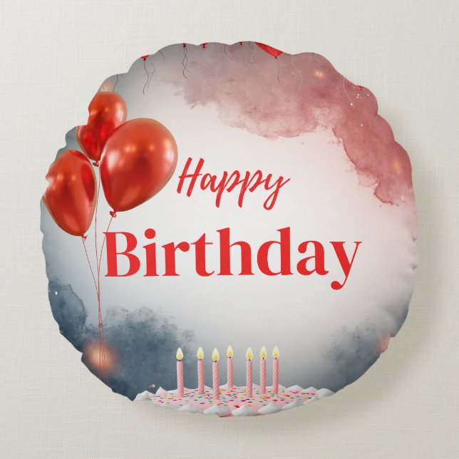 Happy Birthday Celebration Pillow (Front)