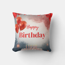 Happy Birthday Celebration Pillow