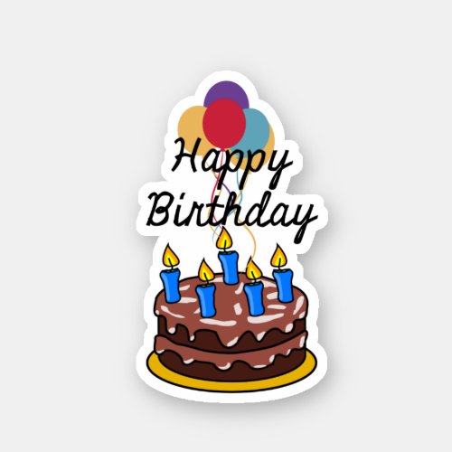 Happy Birthday celebration Sticker