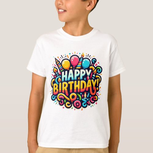 Happy Birthday Celebration T_shirt