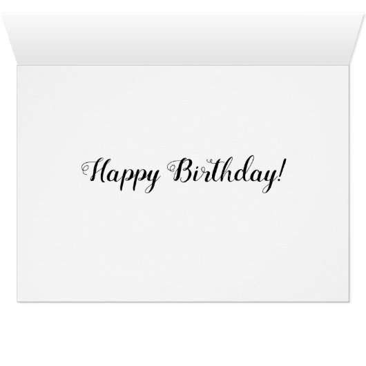 Happy Birthday Cemetery Card (Inside Horizontal (Bottom))
