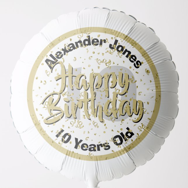 Happy Birthday, Centenarian, 100 Years Old Balloon (Front)