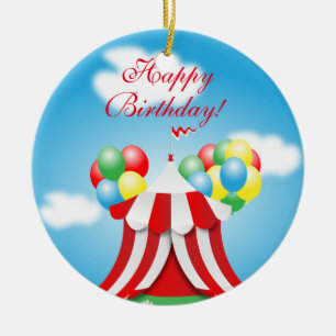 Happy Birthday Ceramic Ornament