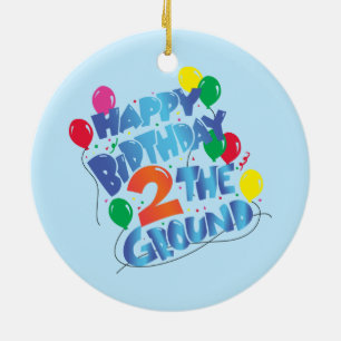 Happy Birthday Ceramic Ornament