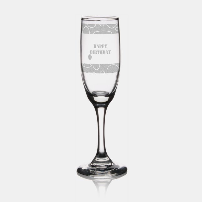 Happy Birthday Champagne Flute (Glassware)