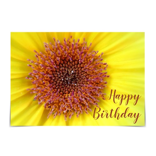 Happy Birthday Cheerful Sunflower Card