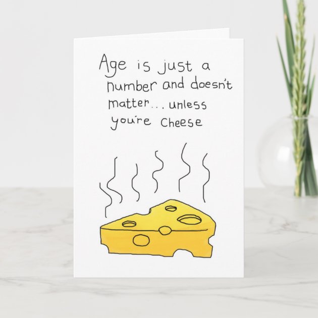 Happy Birthday! Cheese Greetings Card | Zazzle.com