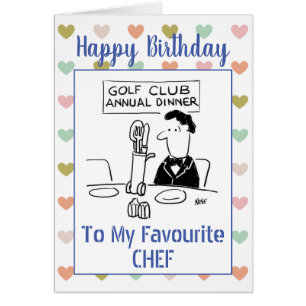 Happy Birthday Chef Cards