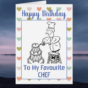 Happy Birthday Chef Cards