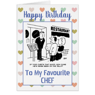 Happy Birthday Chef Cards