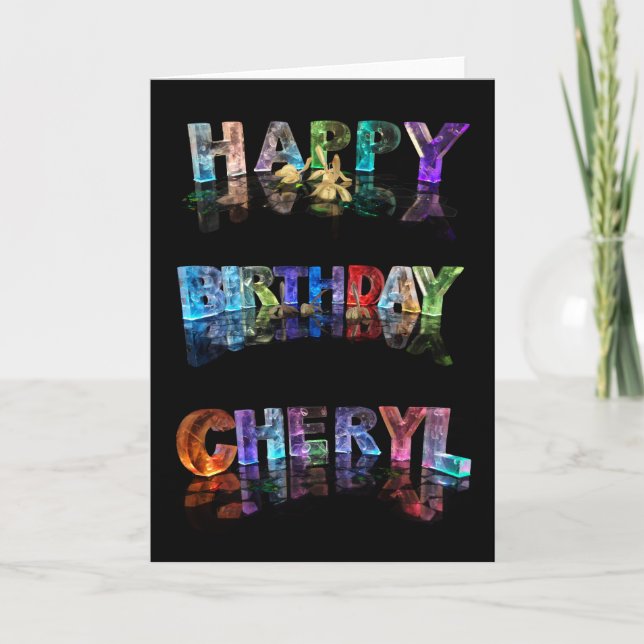 Happy Birthday Cheryl Card (Front)