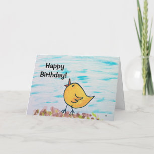 Happy Birthday Chick Card