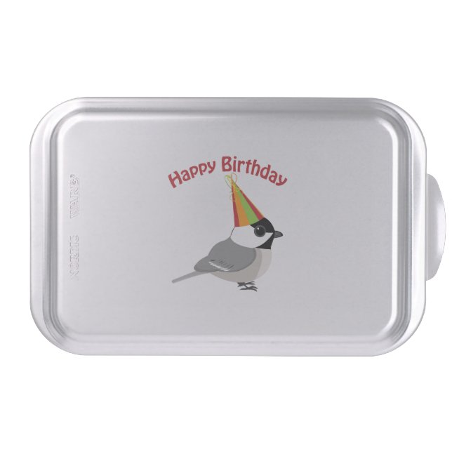 Happy Birthday Chickadee Cake Pan (Front)