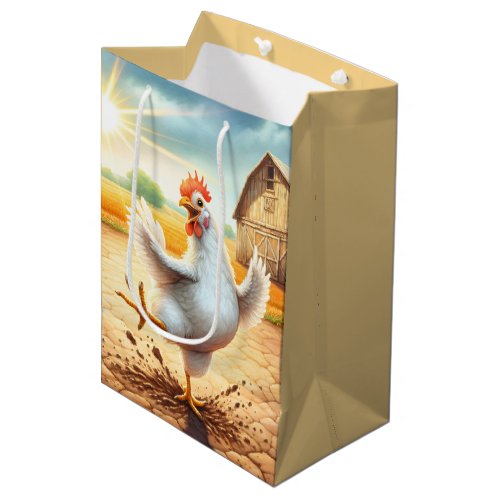 Happy Birthday Chicken Medium Gift Bag