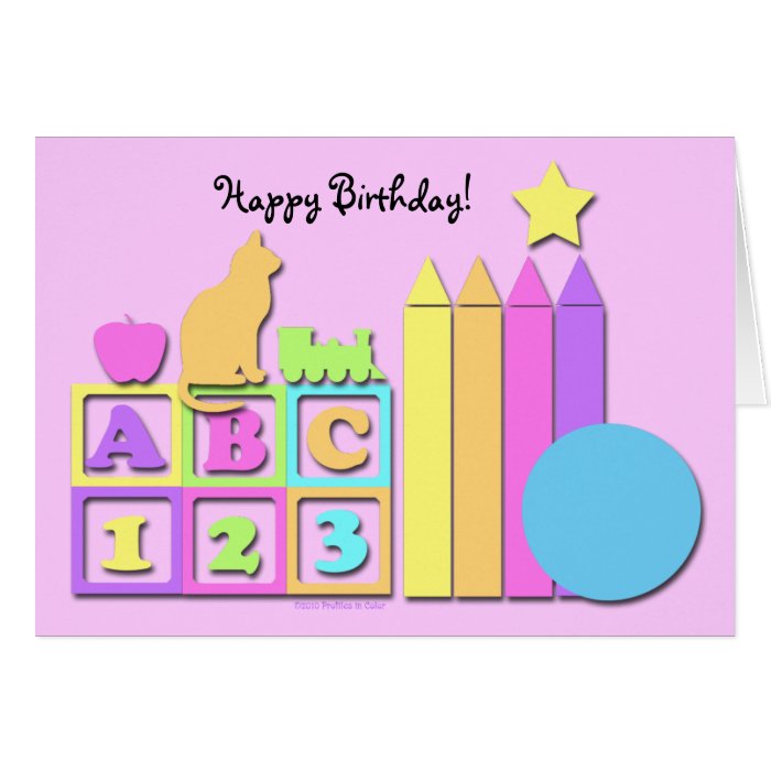 Happy Birthday Childcare Provider Card